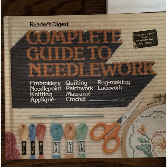 Lot of 2 Vtg Hardcover Needlepoint Books Guide Reference Illustrations - Picture 2 of 6